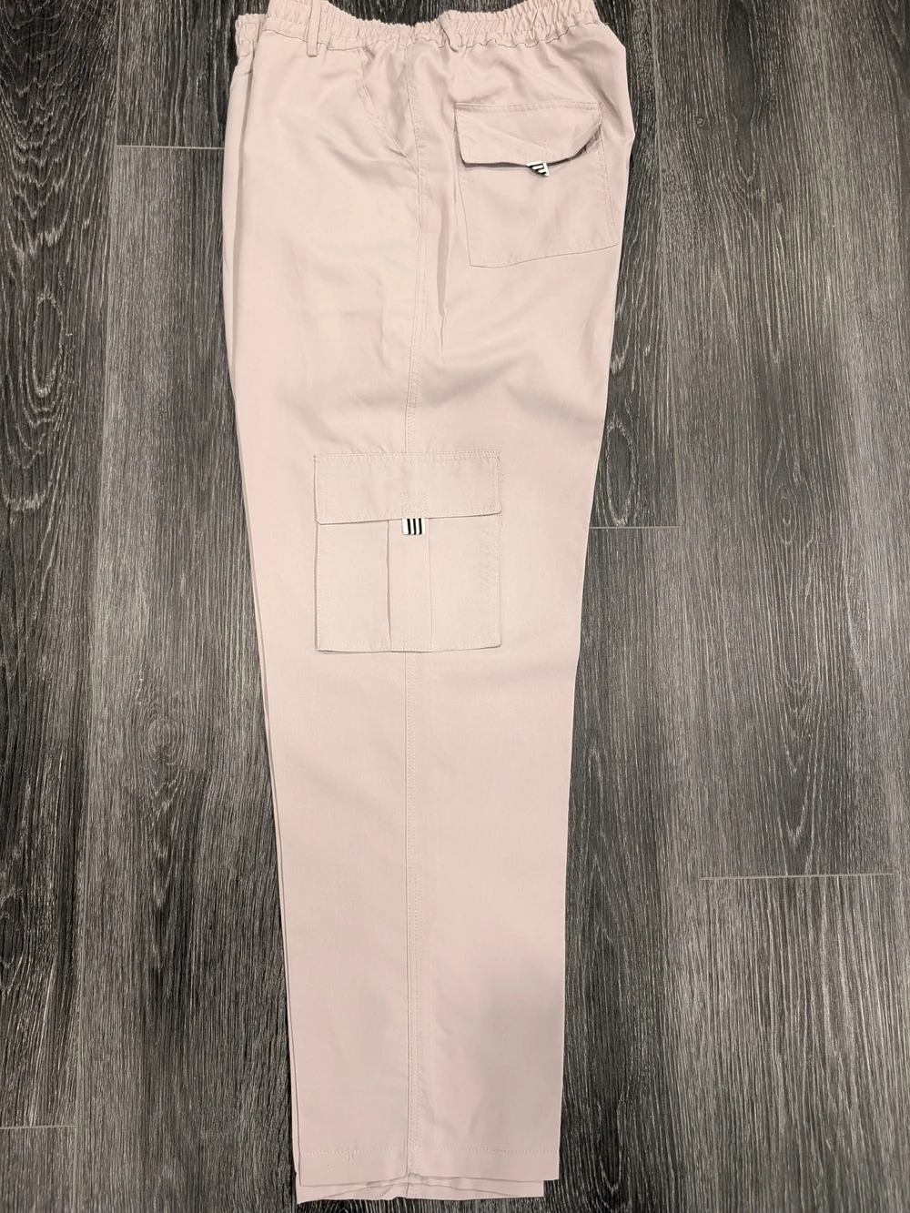 Men's Light Beige Cargo Pants - Casual Utility Style